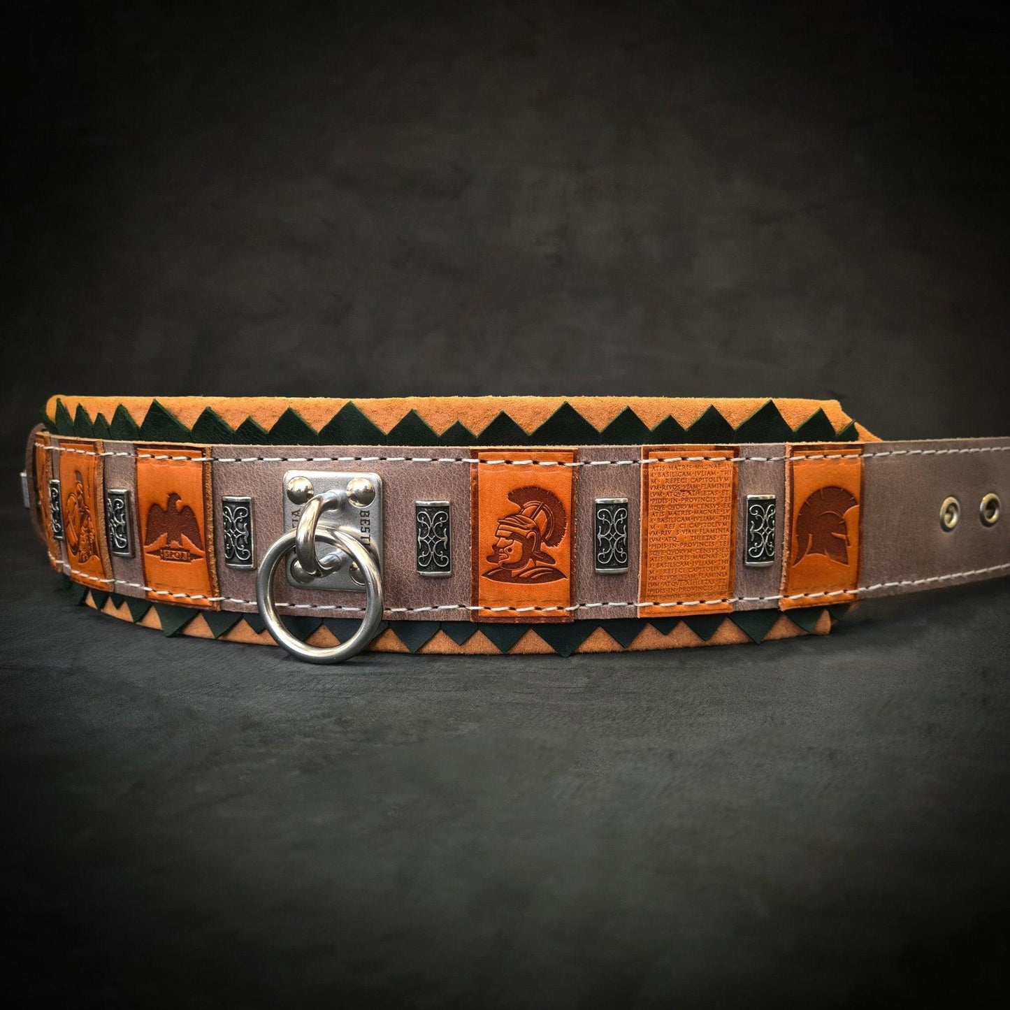 SPQR Leather Collar – Ancient Rome Edition